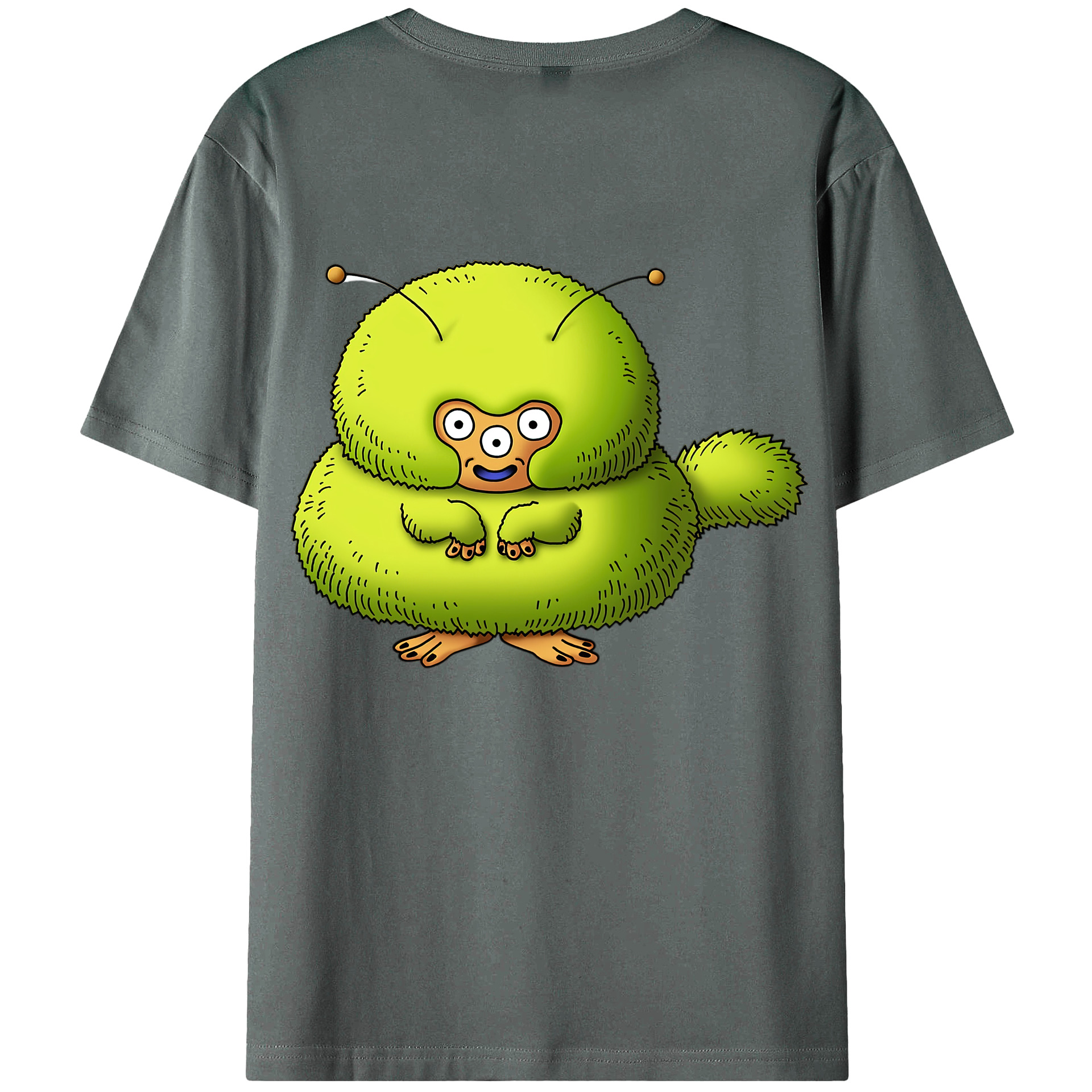 （画像用） ドラゴンクエスト Doragon Kuesuto Dragon Quest 綿100％半袖Tシャツ（背面プリント）